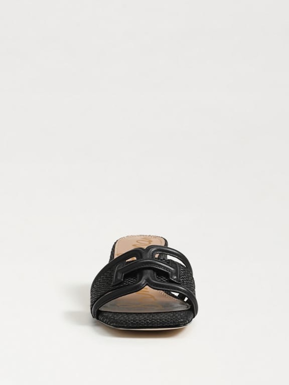 Sam Edelman Waylon Slide Sandal Black Weave - Picture 3 of 7